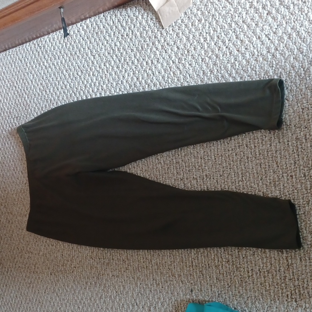 Extra large olive green leggings